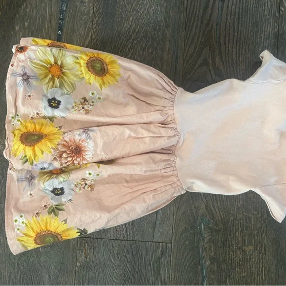 Molo Pink Flutter Sleeve Casual Sundress - Picture 3 of 3